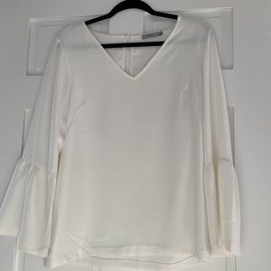 White Blouse with Bell Sleeves